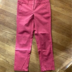 ⭐️⭐️RESERVED⭐️⭐️💖Loft💖Marisa Girlfriend Chinos💖Faded Red💖Size 0P